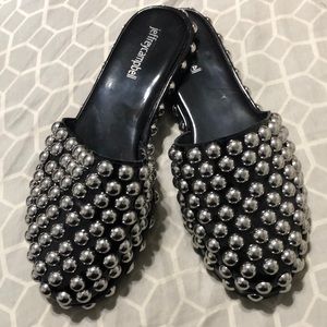 Jeffrey Cambell studded slide on mule